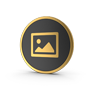 3D disk image with visual icon